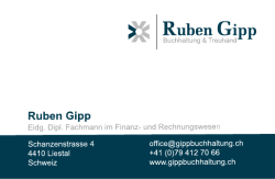 Ruben Gipp Visitenkarte