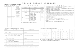一般入試(中期日程)