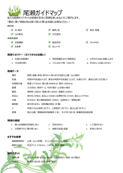 尾瀬マップ（PDF
