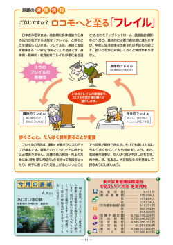 話題の健康情報／今月の表紙／事業月報
