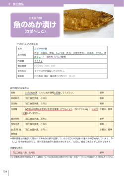 魚のぬか漬け