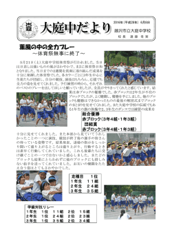 薫風の中の全力プレー