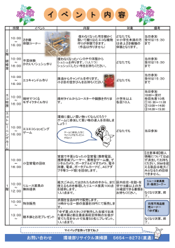Ecoエコフェスタ2016チラシ（裏） （PDF 493.5KB）