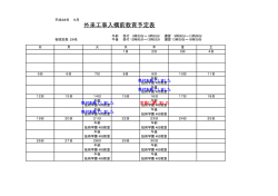 外来工事入構前教育予定表
