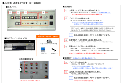 AV設備 基本操作手順書 （E11講義室） （PDF ファイル 0.23MB）