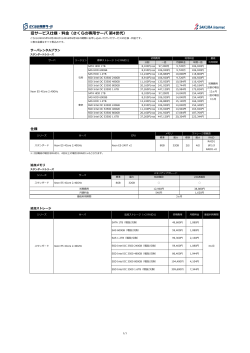 旧サービス仕様・料金 PDF（さくらの専用サーバ 第4世代）