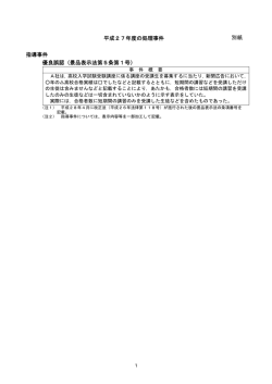 平成27年度の処理事件 指導事件 優良誤認（景品表示法第5条第1号