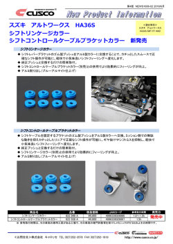 スズキ アルトワークス / アルトターボRS（HA36S）用シフト