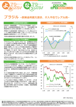 ブラジル &ndash;政策金利据え置き、介入不在でレアル高