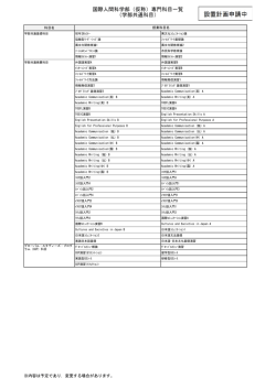 学部における専門科目一覧（PDF形式）