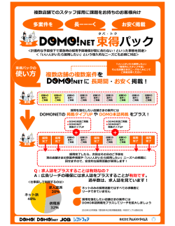 DOMONET束得キャンペーン！