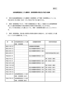 資料3 幼保連携型認定こども園教育・保育要領について（PDF形式：51KB）