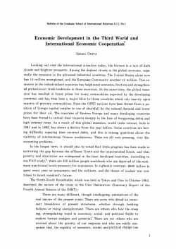 Economic Development in the Third World and