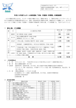 H28一斉清掃実施結果 - www3.pref.shimane.jp_島根県