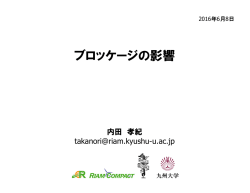 ブロッケージの影響 - RIAM