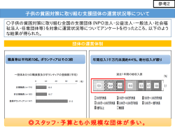 参考2 子供の貧困対策に取り組む支援団体の運営状況等について（PDF