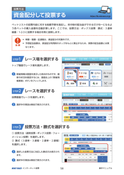 資金配分して投票する - BOAT RACE インターネット投票
