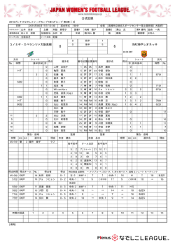 公式記録 - なでしこリーグ