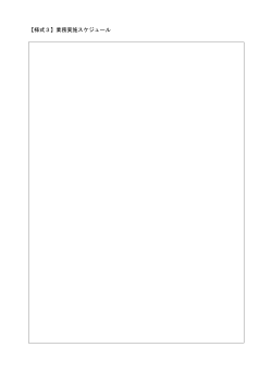 【様式3】業務実施スケジュール