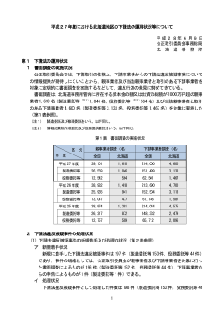 平成26年度における北海道地区の下請法の運用状況