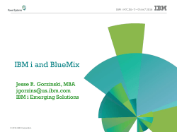 201606 IBM i テクニカル・ワークショップ：Bluemixについて語ろう