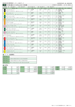 6R サラ系3歳 315万上461万未満 コーナー通過順位