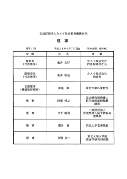 役員等名簿