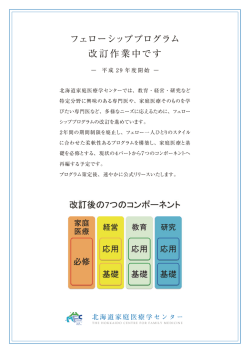 フェローシッププログラム 改訂作業中です