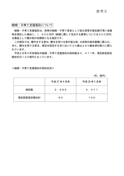 （参考5）結婚・子育て支援信託について