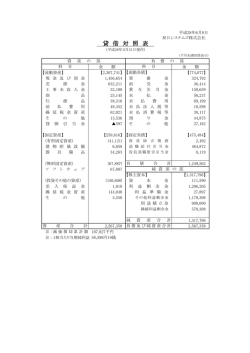 貸 借 対 照 表 - 双日システムズ株式会社