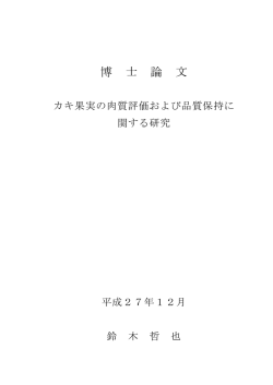 博 士 論 文 - 広島大学 学術情報リポジトリ