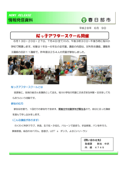 桜っ子アフタースクール開催