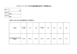 マイナンバーカード交付通知書発送完了目標見込み