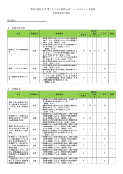 業務合理化及び IT 化のための業務分析とコンサルティング業務