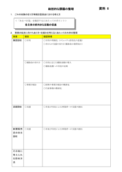 資料6 総括的な課題の整理