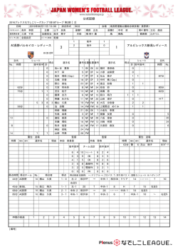 公式記録 - なでしこリーグ