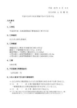 平成28年度 区画道路築造・整地造成工事（その2） [PDF