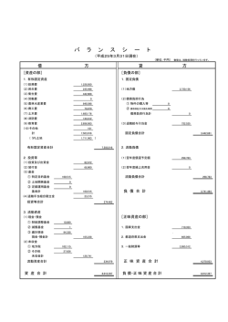 貸借対照表[PDFファイル／84KB]
