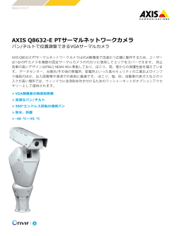 AXIS Q8632-E PTサーマルネットワークカメラ