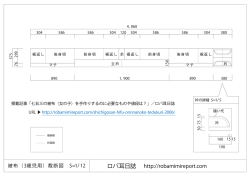 被布（3歳児用）裁断図 S=1/12 ht t p: //r obami mi r epor t . com