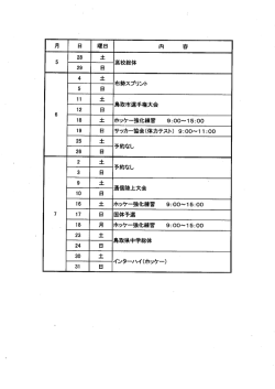 補助競技場専用利用について