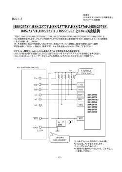 H8S/2378F,H8S/2377F,H8S/2377RF,H8S/2376F,H8S/2374F, H8S