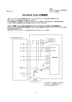 H8/36064F とE8a の接続例