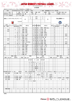 公式記録 - なでしこリーグ