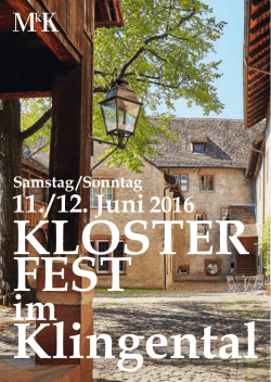 Klosterfest im Klingental 2016