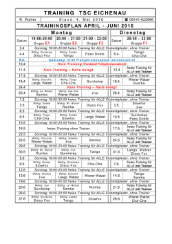 Trainingsplan Apr-Jun 2016 (Stand 04.05.)