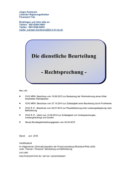 Rechtsprechung - Finanzamt Trier