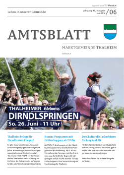 Amtsblatt, Juni 2016