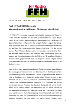 Wanzen-Invasion in Hessen: Blutsauger identifiziert