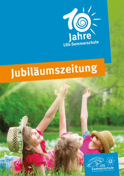 Jubil&auml;umszeitung LEG